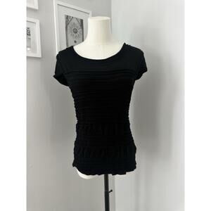 Philosophy Womens Black Sleeveless Round Neck Pullover Tunic Top Size Small